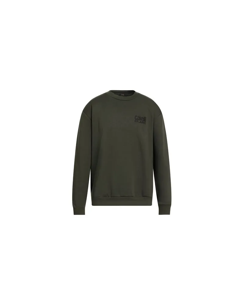 Roberto Cavalli TOPS - Sweatshirtsauf YOOX.COM Militärgrün