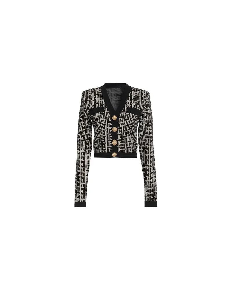 Balmain STRICKWAREN - Strickjackenauf YOOX.COM Schwarz