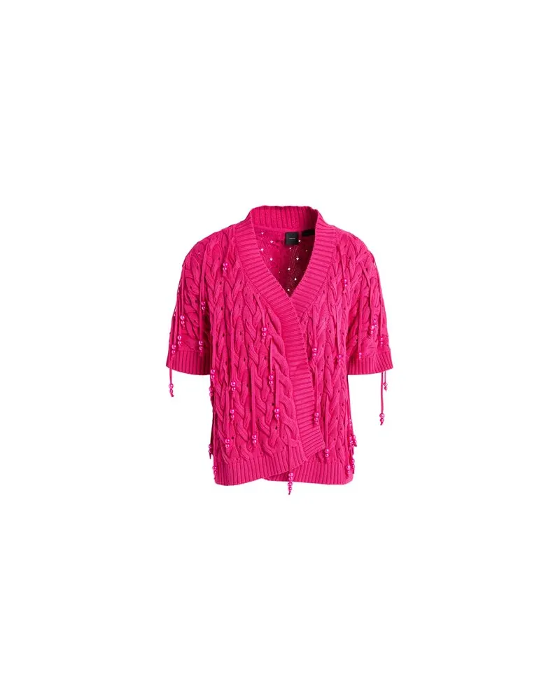 Pinko STRICKWAREN - Strickjackenauf YOOX.COM Fuchsia