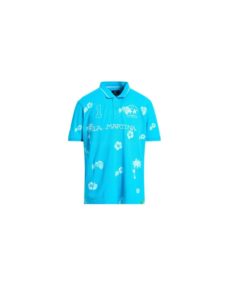 La Martina TOPS - Poloshirtsauf YOOX.COM Azurblau