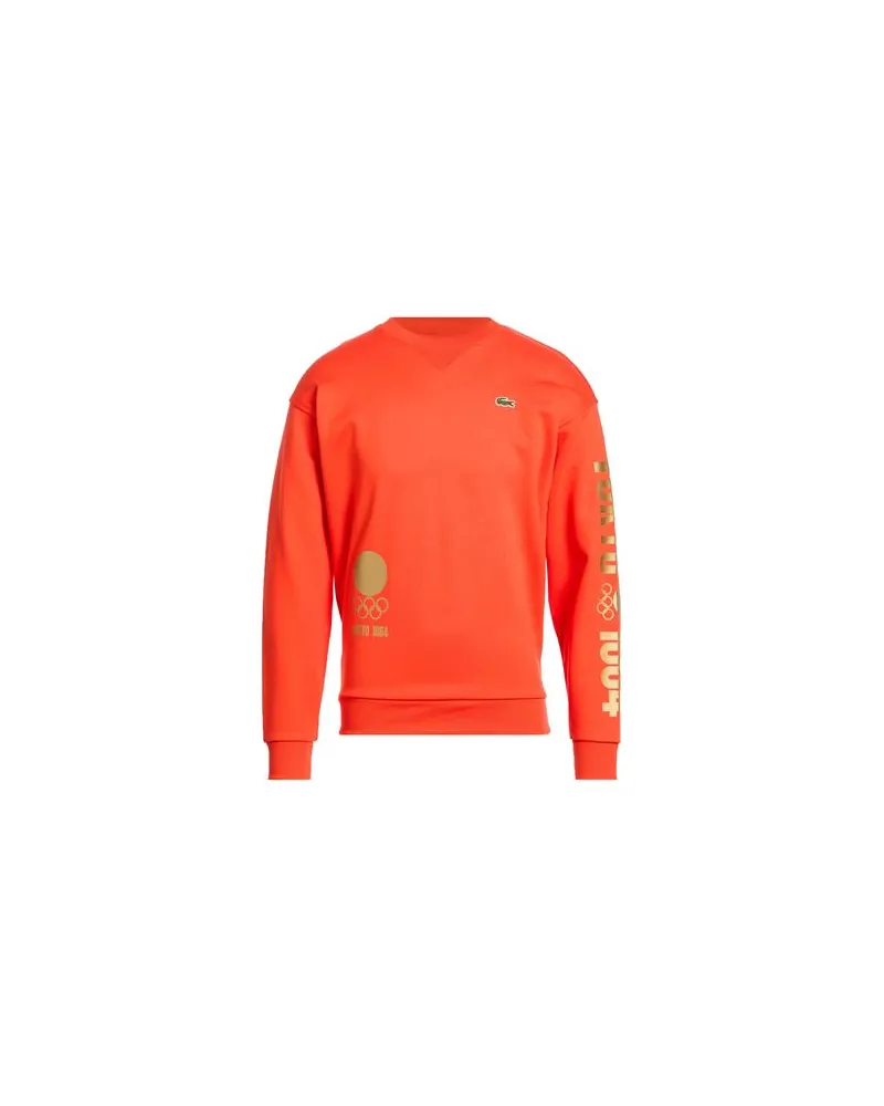 Lacoste HERITAGE ART & DESIGN OF THE OLYMPIC GAMES - TOPS - Sweatshirtsauf YOOX.COM Tomatenrot