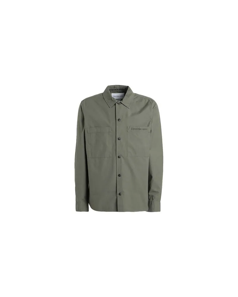 Calvin Klein TOPS - Hemdenauf YOOX.COM Militärgrün
