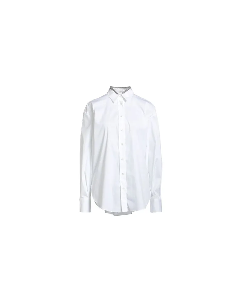 Brunello Cucinelli TOPS - Hemdenauf YOOX.COM Weiß