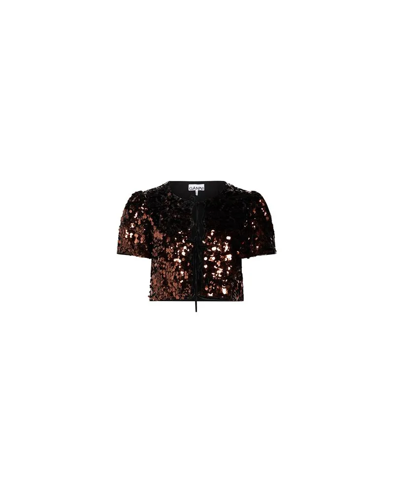 Ganni TOPS - Bolerosauf YOOX.COM Braun