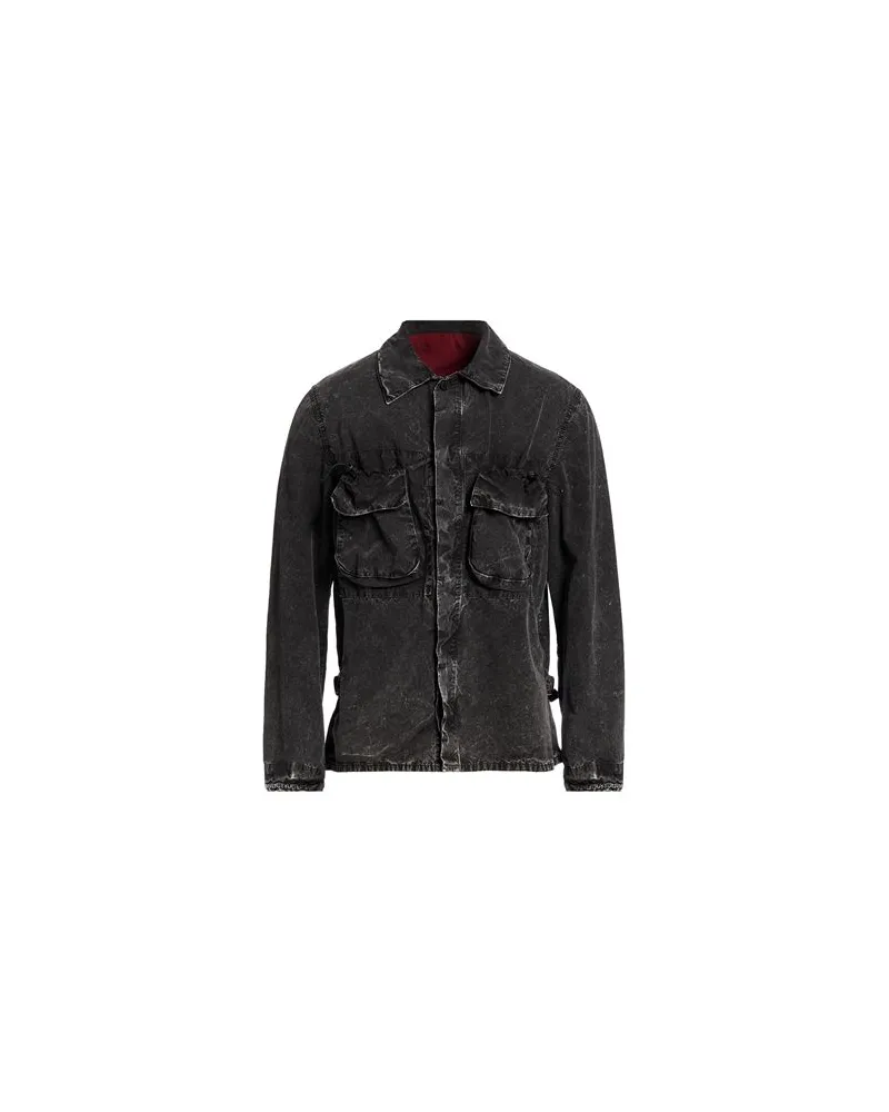 PLAN C TOPS - Jeanshemdenauf YOOX.COM Braungrau