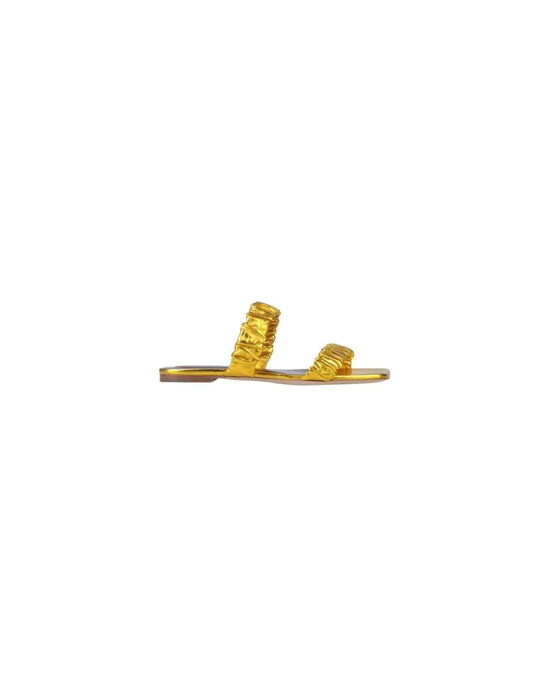 STAUD MAYA RUCHED SANDAL  - SCHUHE - Sandalenauf YOOX.COM Gold