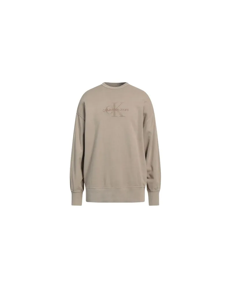 Calvin Klein TOPS - Sweatshirtsauf YOOX.COM Beige