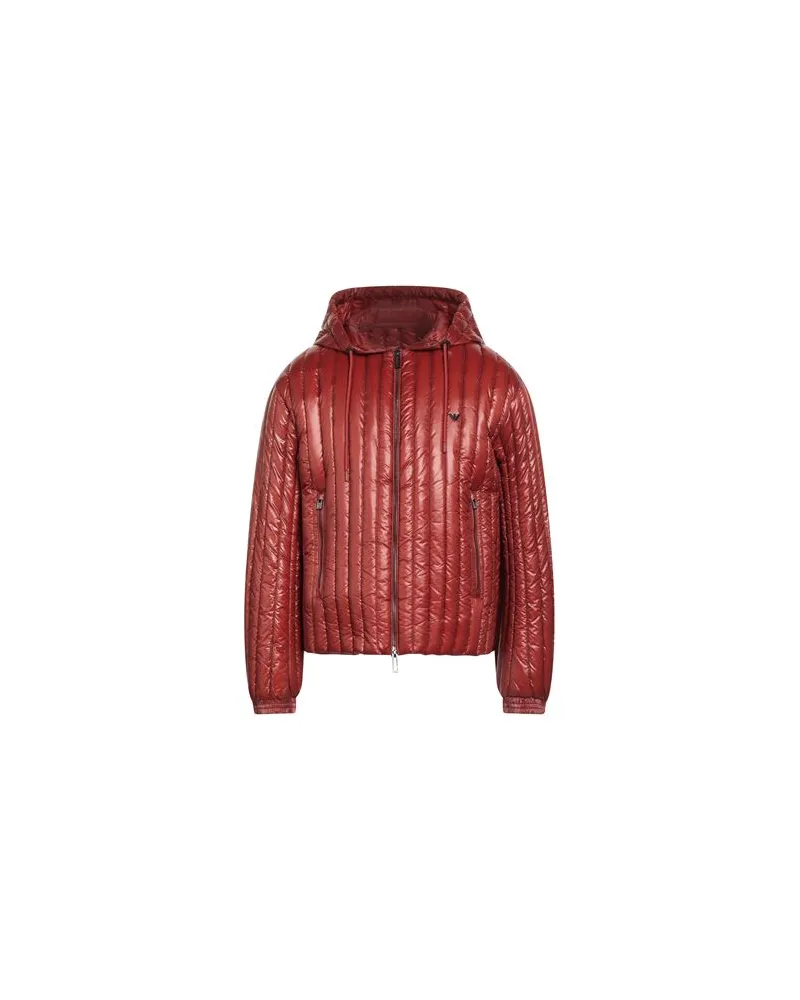 Emporio Armani JACKEN & MÄNTEL - Pufferjacken & Daunenjackenauf YOOX.COM Rostrot