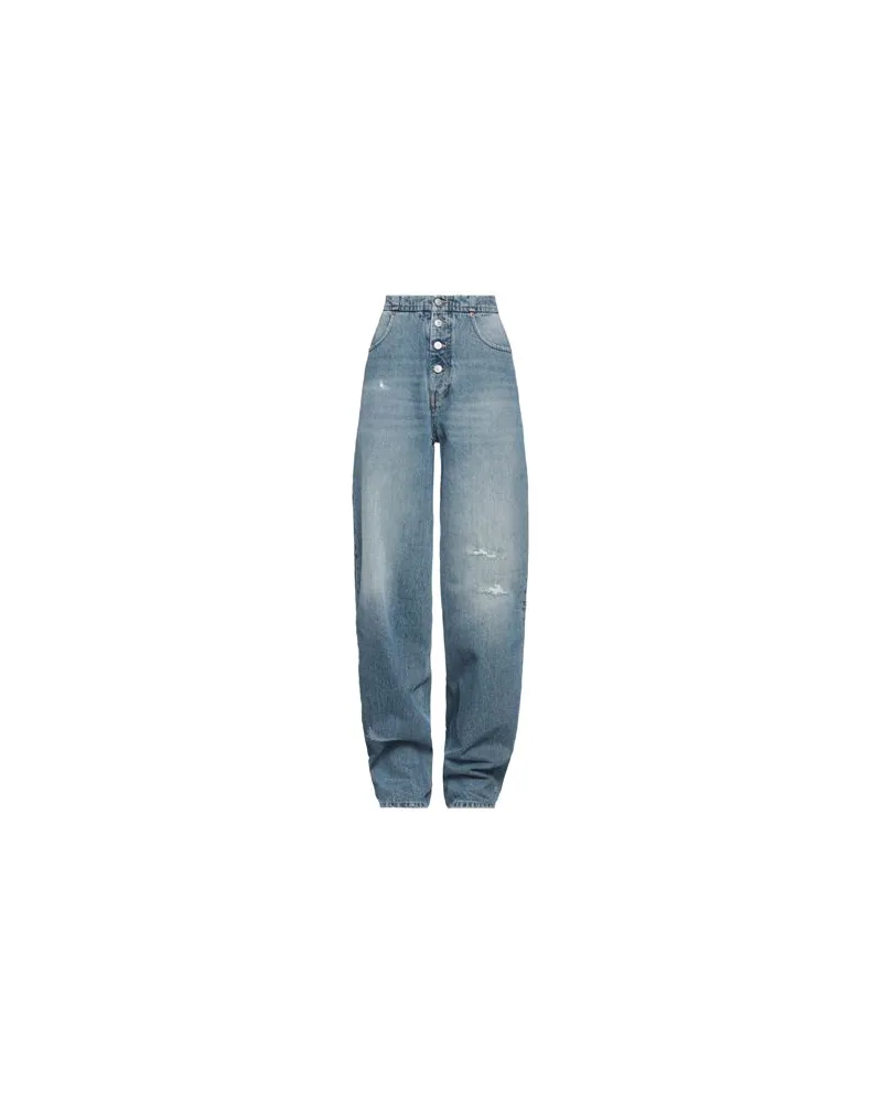 Maison Margiela HOSEN & RÖCKE - Jeanshosenauf YOOX.COM Blau