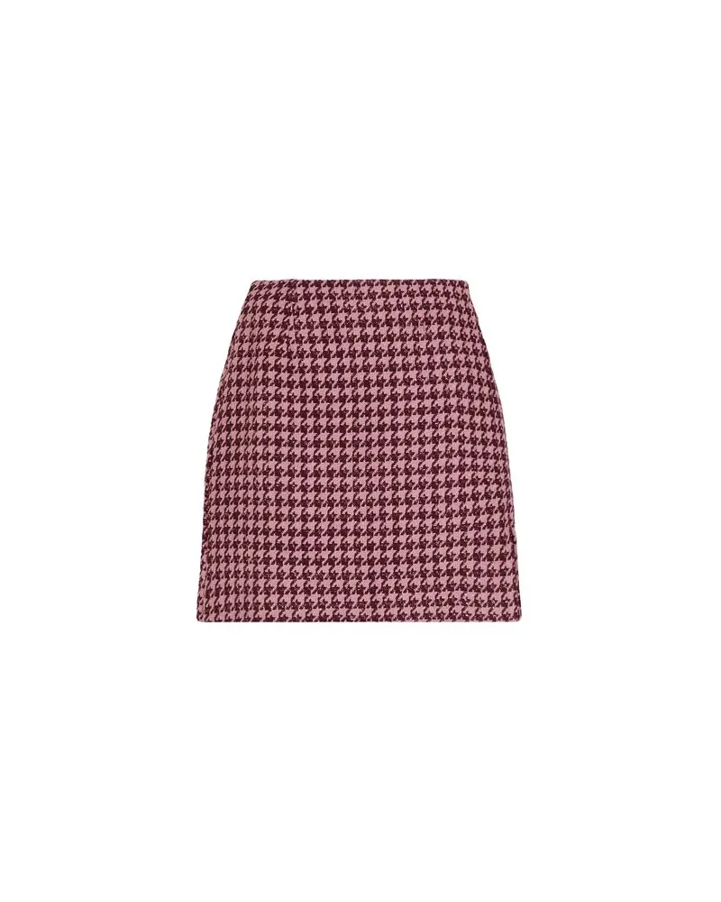 8 by Yoox PIED-DE-POULE MINI SKIRT - HOSEN & RÖCKE - Miniröckeauf YOOX.COM Antikrosa