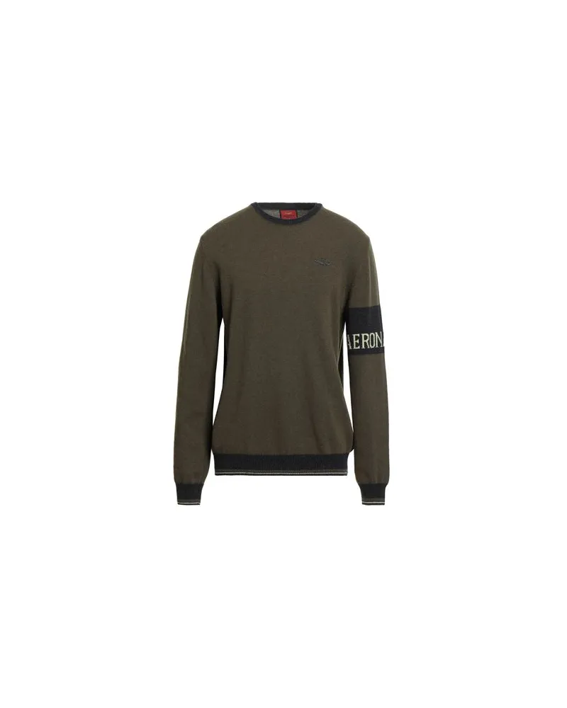 Aeronautica Militare STRICKWAREN - Pulloverauf YOOX.COM Militärgrün