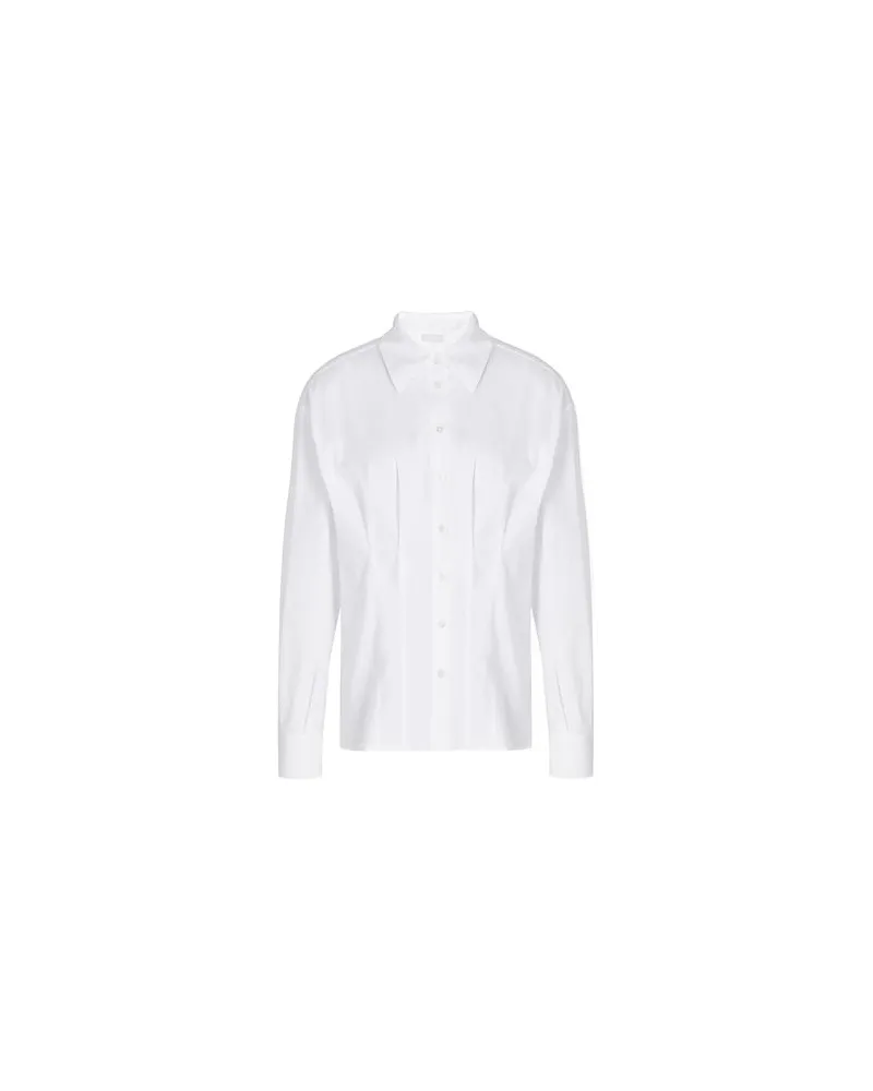 8 by Yoox ORGANIC COTTON CORSET-WAIST SHIRT  - TOPS - Hemdenauf YOOX.COM Weiß