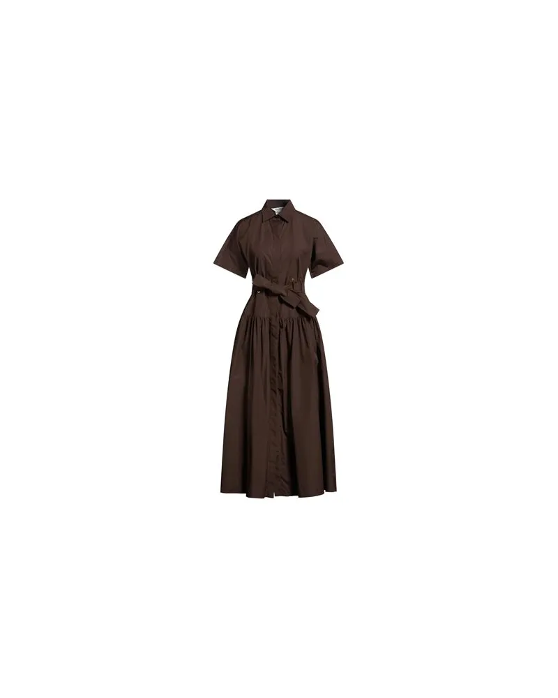 Max Mara KLEIDER - Maxi-Kleiderauf YOOX.COM Dunkelbraun