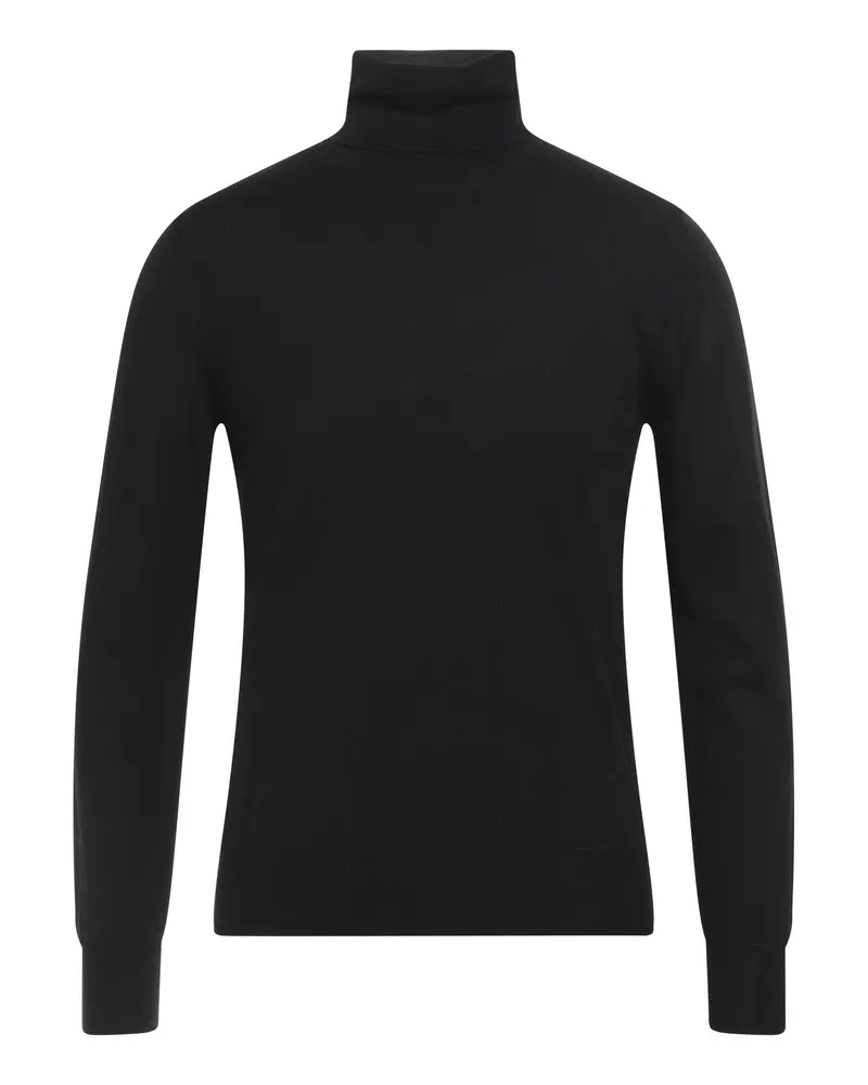 Paolo Pecora Milano Rollkragenpullover Schwarz