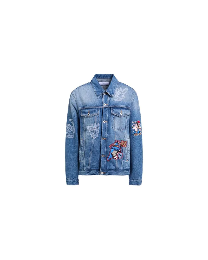 OFF-WHITE JACKEN & MÄNTEL - Jeansjacken/Mäntelauf YOOX.COM Blau