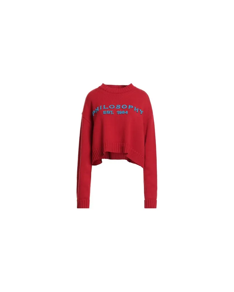 Philosophy Di Lorenzo Serafini STRICKWAREN - Pulloverauf YOOX.COM Rot