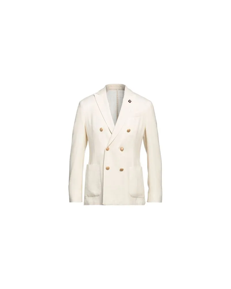 LARDINI ANZÜGE und CO-ORDS - Blazersauf YOOX.COM Cremeweiß