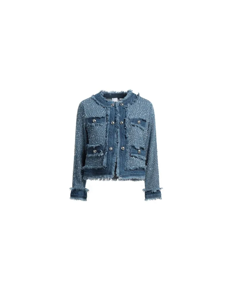 Pinko JACKEN & MÄNTEL - Jeansjacken/Mäntelauf YOOX.COM Blau
