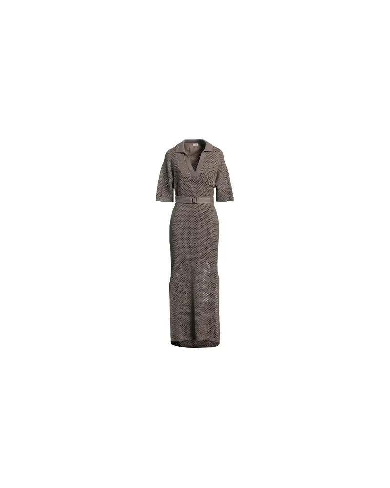 Brunello Cucinelli KLEIDER - Maxi-Kleiderauf YOOX.COM Khaki
