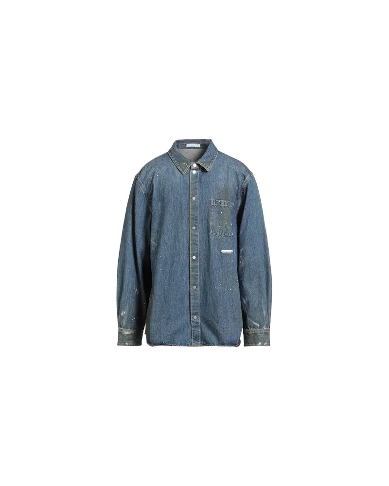 Helmut Lang TOPS - Jeanshemdenauf YOOX.COM Blau