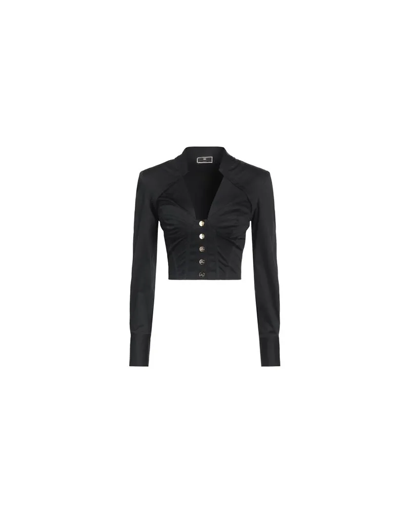 Elisabetta Franchi TOPS - Hemdenauf YOOX.COM Schwarz