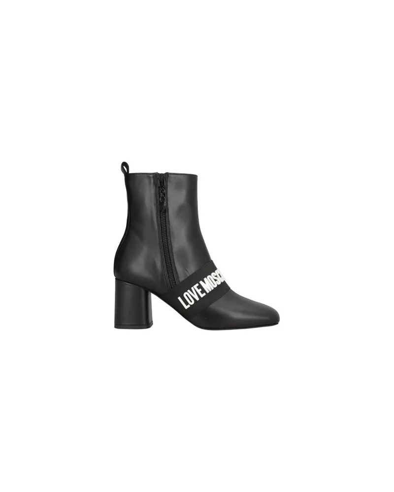 Moschino SCHUHE - Stiefelettenauf YOOX.COM Schwarz