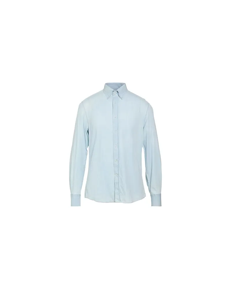 Brunello Cucinelli TOPS - Jeanshemdenauf YOOX.COM Blau