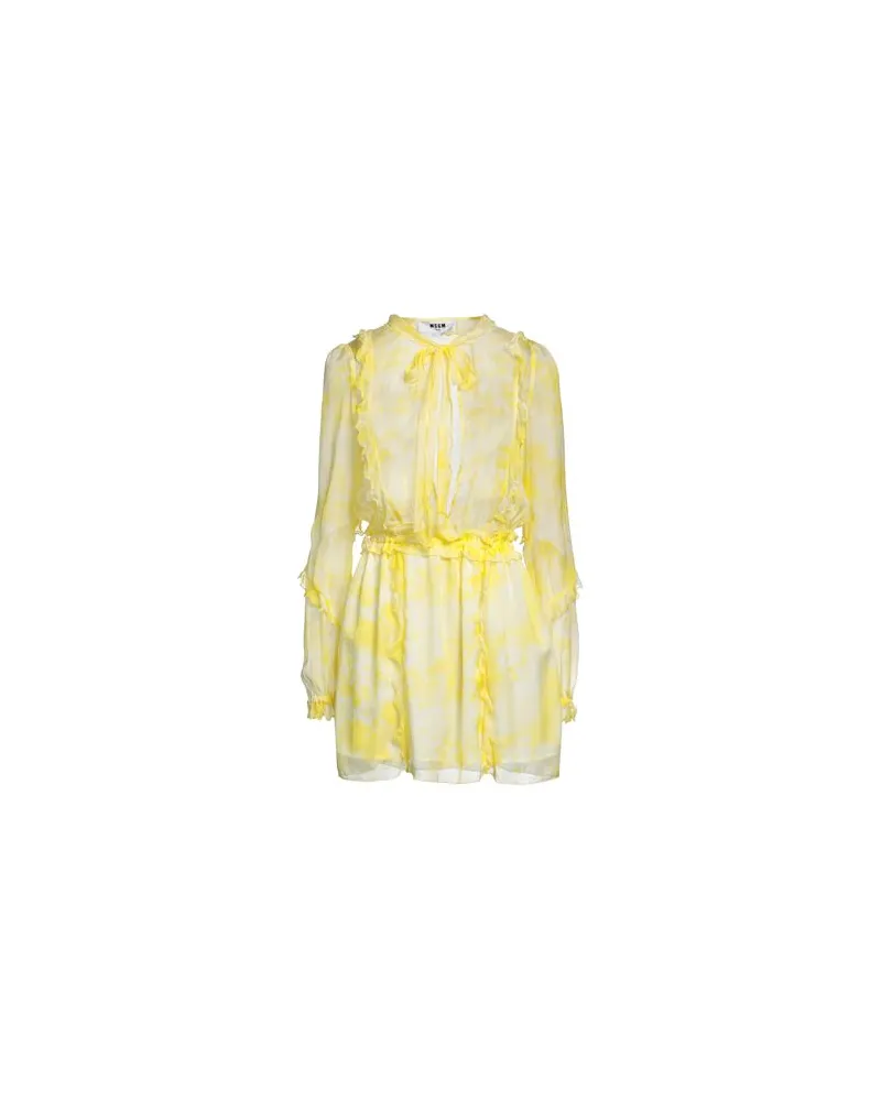 MSGM KLEIDER - Mini-Kleiderauf YOOX.COM Gelb