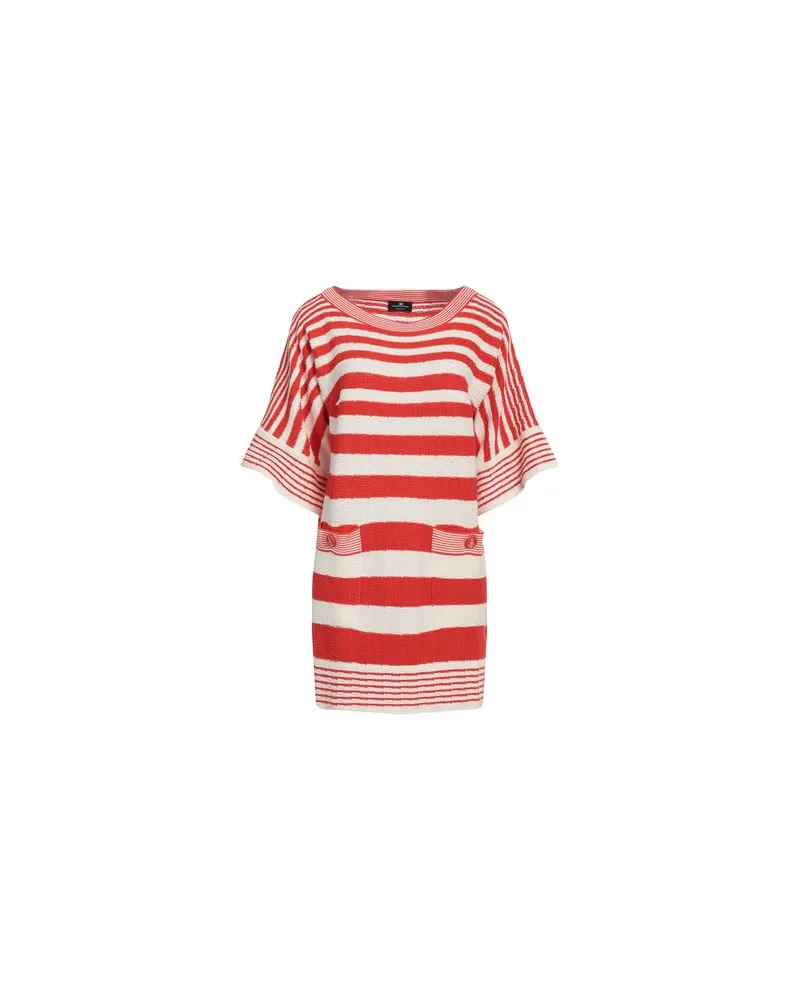 Elisabetta Franchi KLEIDER - Mini-Kleiderauf YOOX.COM Tomatenrot
