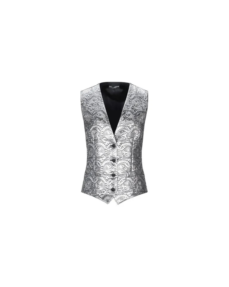 Dolce & Gabbana ANZÜGE und CO-ORDS - Couture-Westenauf YOOX.COM Silber