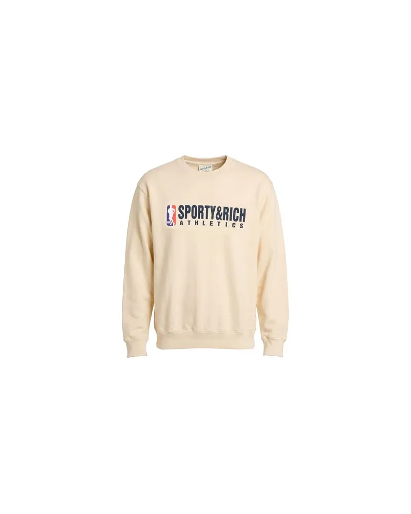 SPORTY & RICH TOPS - Sweatshirtsauf YOOX.COM Cremeweiß