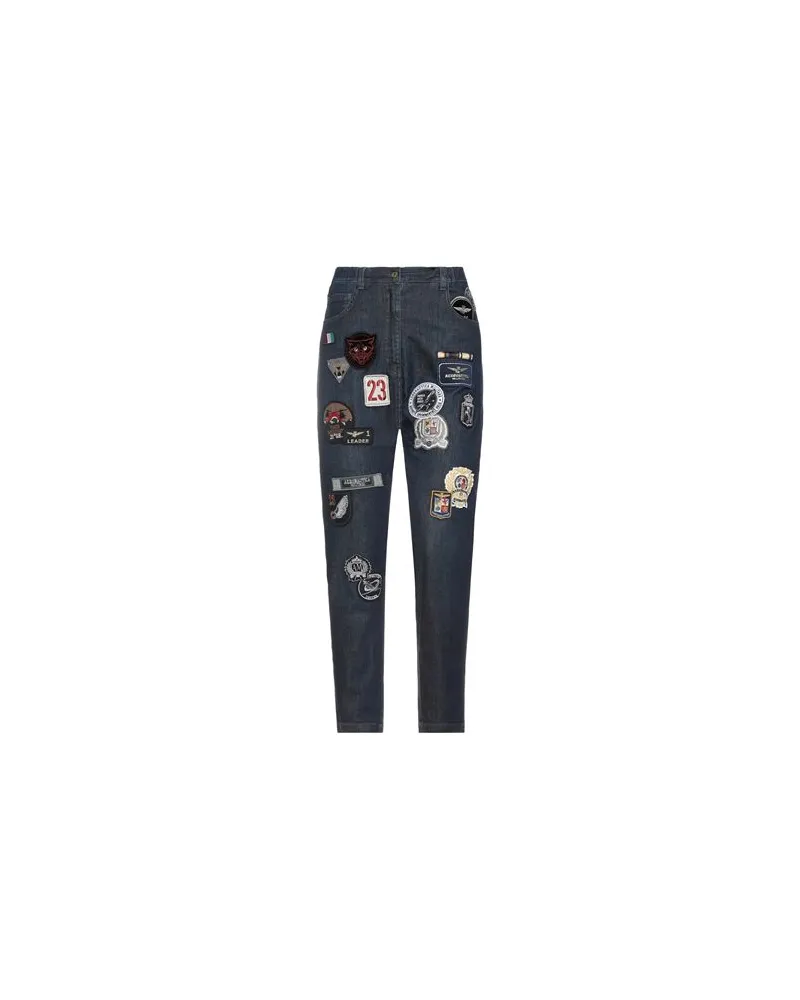 Aeronautica Militare HOSEN & RÖCKE - Jeanshosenauf YOOX.COM Blau