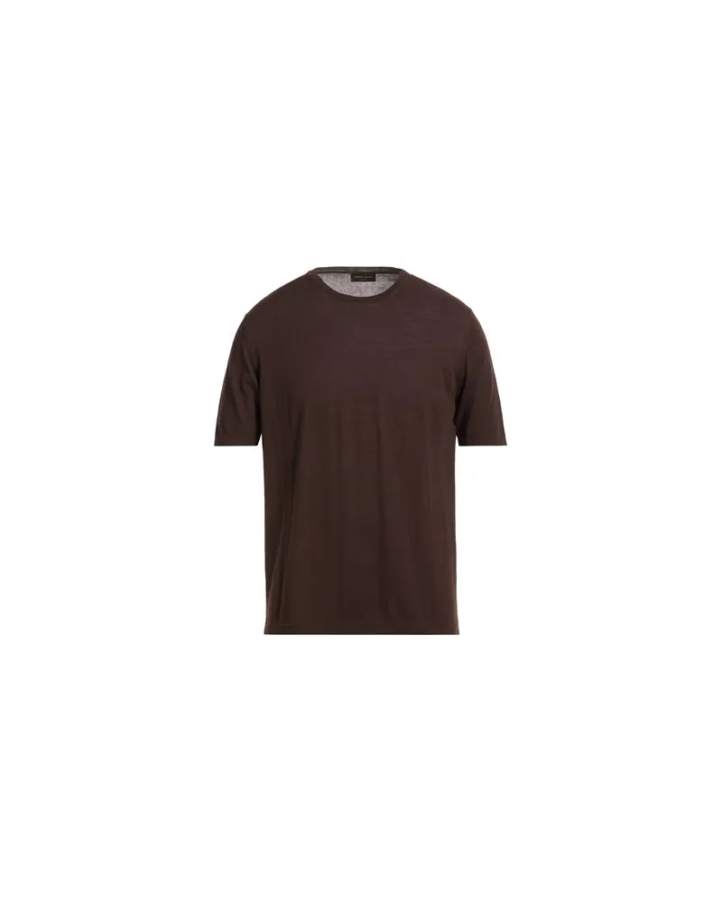 Roberto Collina STRICKWAREN - Pulloverauf YOOX.COM Dunkelbraun