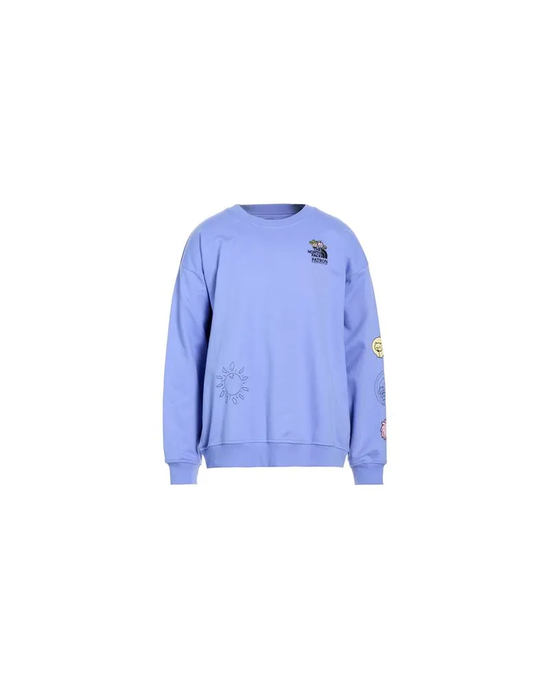 The North Face U MOUNTAIN CLEANUP OVERSIZED CREW X PATRON  - TOPS - Sweatshirtsauf YOOX.COM Taubenblau