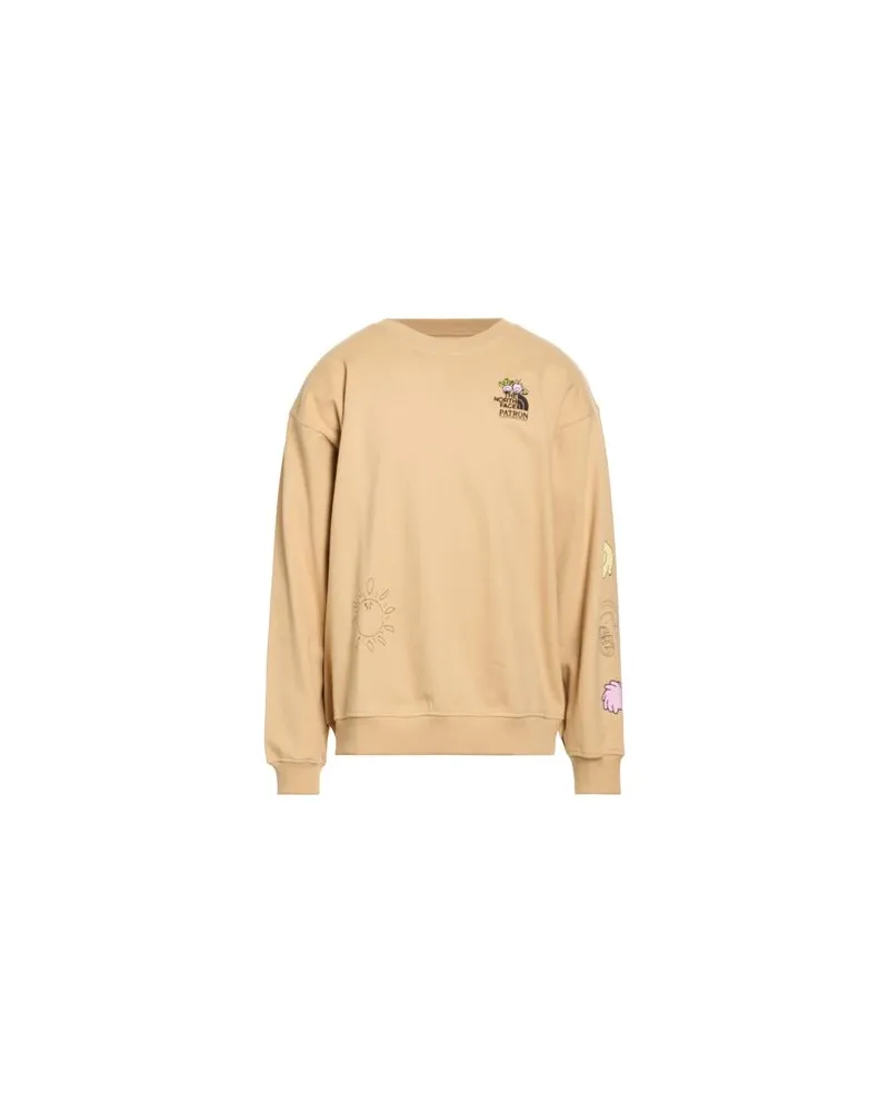 The North Face U MOUNTAIN CLEANUP OVERSIZED CREW X PATRON  - TOPS - Sweatshirtsauf YOOX.COM Beige