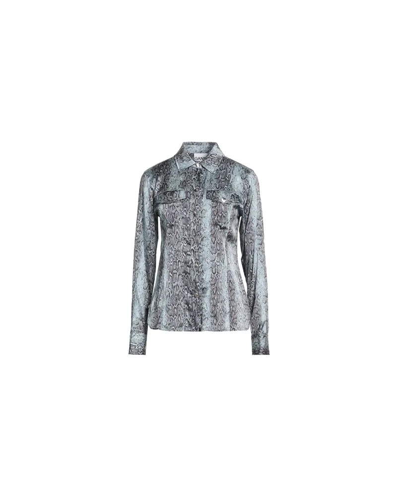 Ganni TOPS - Hemdenauf YOOX.COM Taubenblau