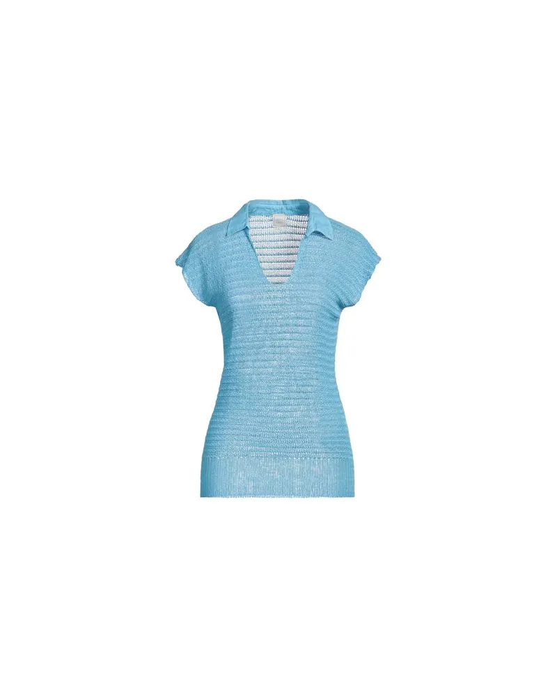 120% Lino STRICKWAREN - Pulloverauf YOOX.COM Azurblau