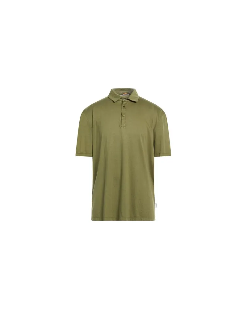 DISTRETTO12 TOPS - Poloshirtsauf YOOX.COM Militärgrün