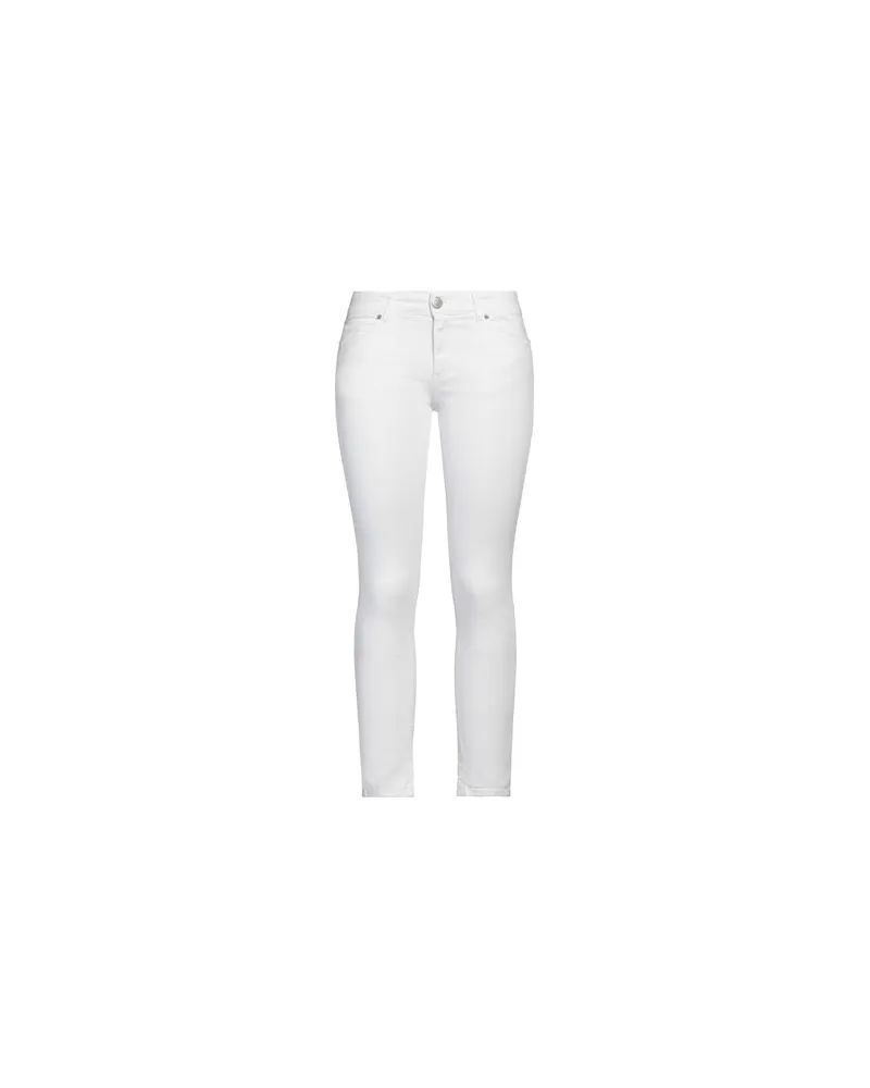 Family First HOSEN & RÖCKE - Jeanshosenauf YOOX.COM Weiß