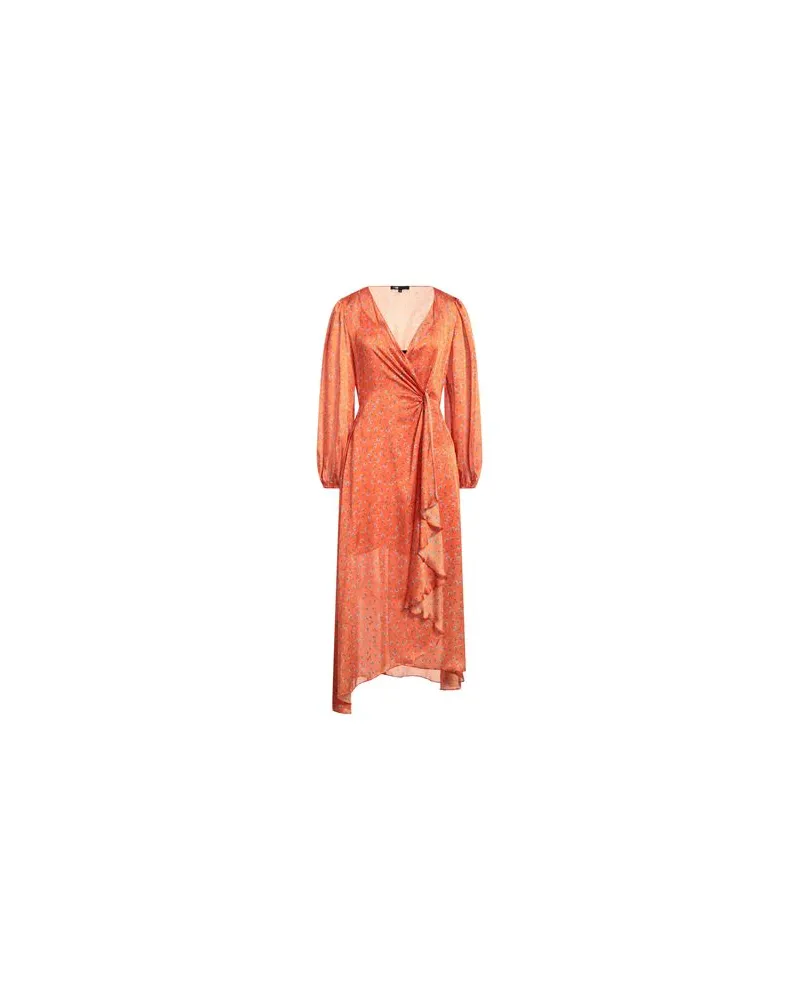 Maje KLEIDER - Midi-Kleiderauf YOOX.COM Orange