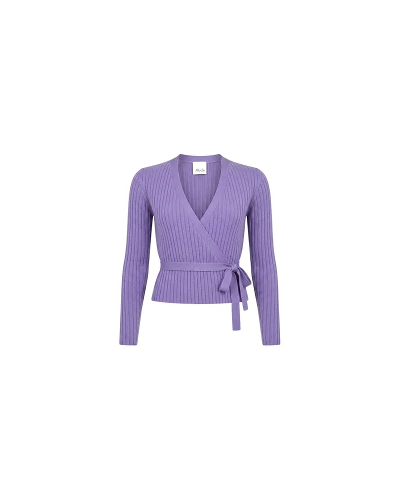 ALLUDE STRICKWAREN - Wickelpulloverauf YOOX.COM Violett