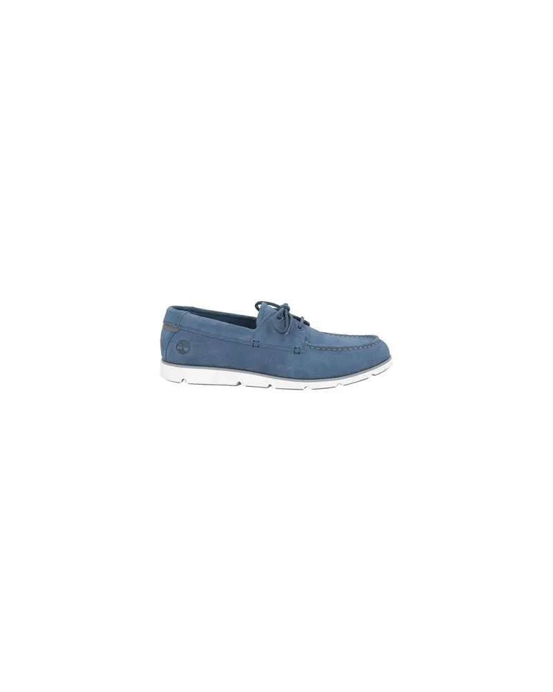 Timberland GRAFTON BAY LACE UP SHOE - SCHUHE - Mokassinsauf YOOX.COM Blau