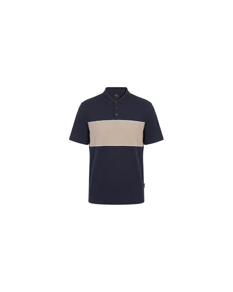 Armani Exchange TOPS - Poloshirtsauf YOOX.COM Marineblau