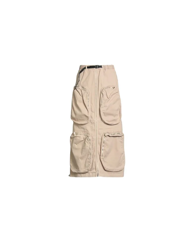 PLAN C HOSEN & RÖCKE - Midi-Röckeauf YOOX.COM Beige