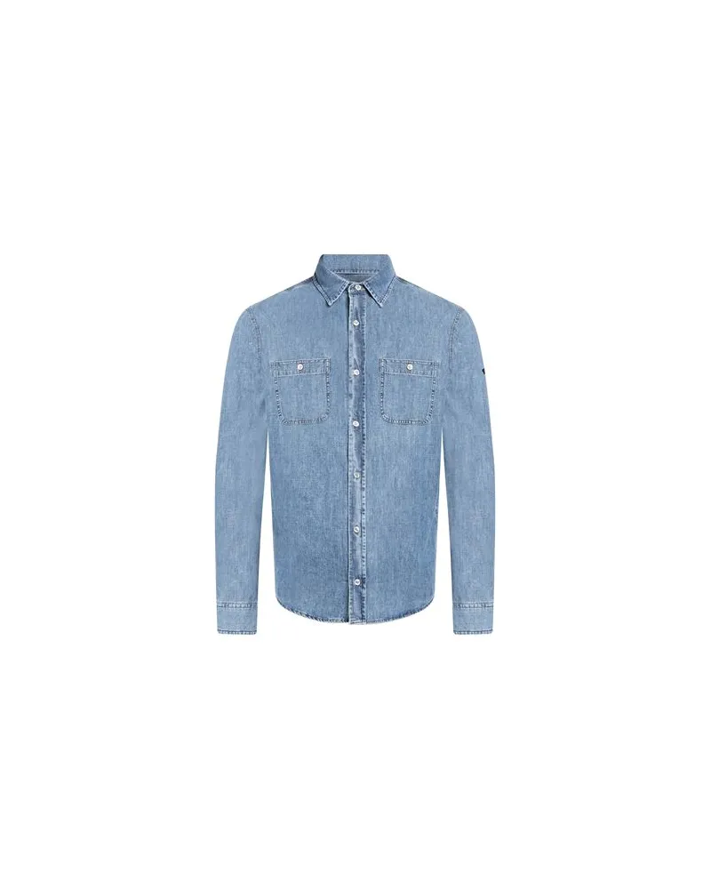 Paul & Shark TOPS - Jeanshemdenauf YOOX.COM Blau