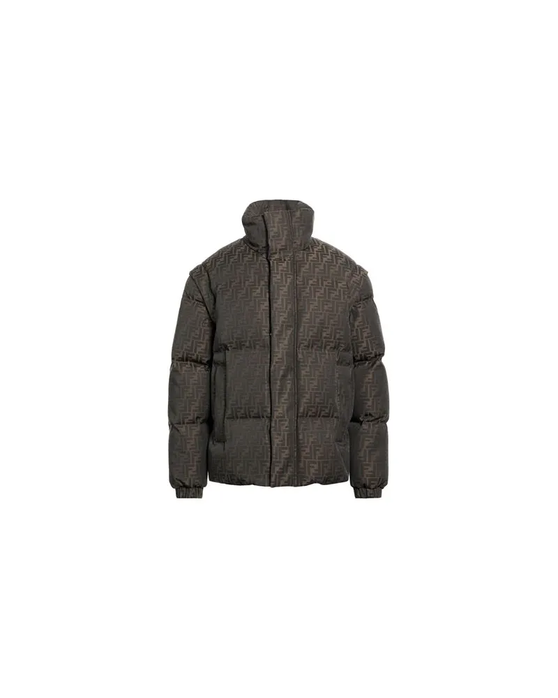 Fendi JACKEN & MÄNTEL - Pufferjacken & Daunenjackenauf YOOX.COM Braun