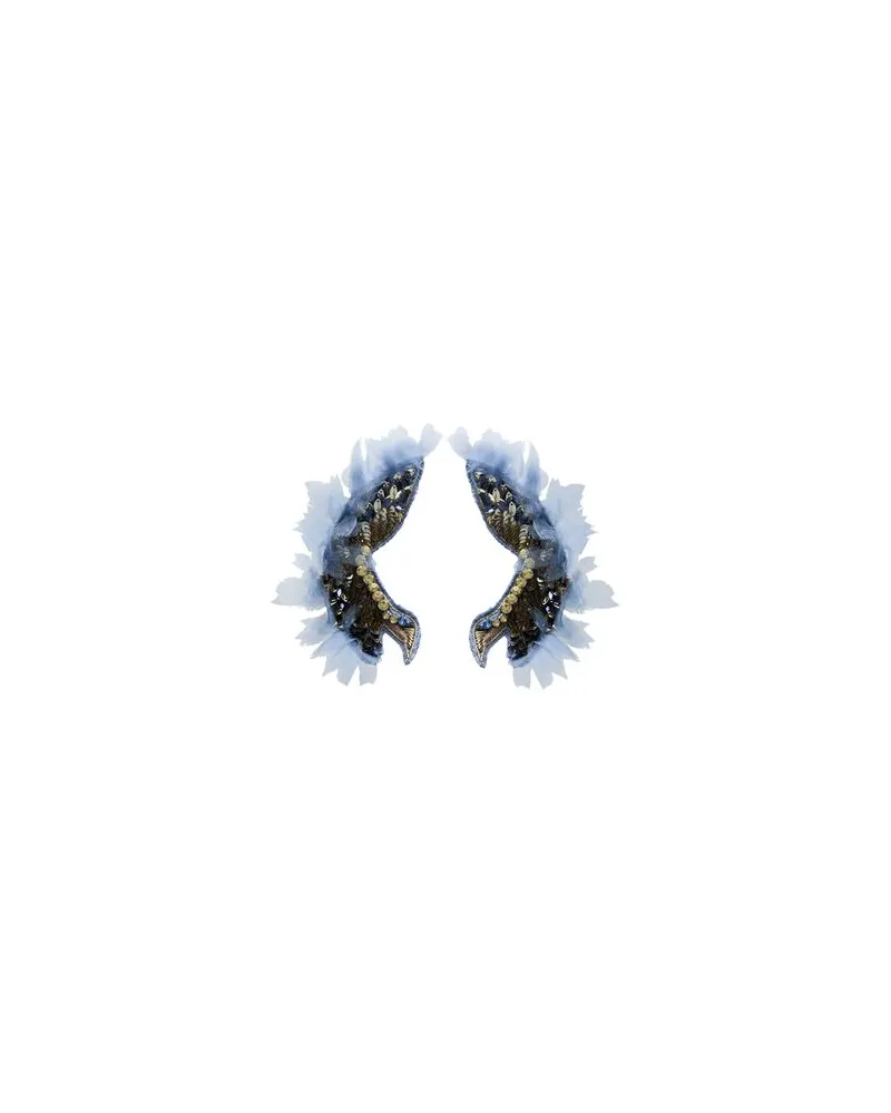Elisabetta Franchi SCHMUCK und UHREN - Ohrringeauf YOOX.COM Taubenblau