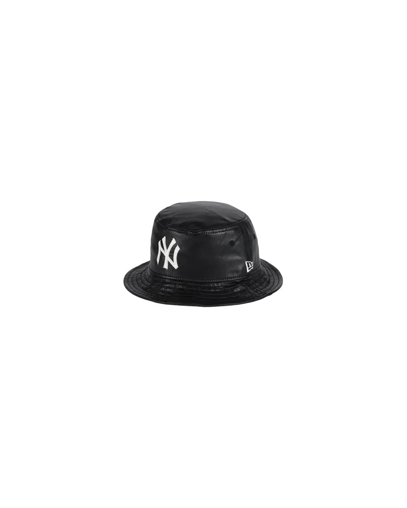New Era MLB LEATHER BUCKET NEYYAN    - ACCESSOIRES - Mützen & Hüteauf YOOX.COM Schwarz
