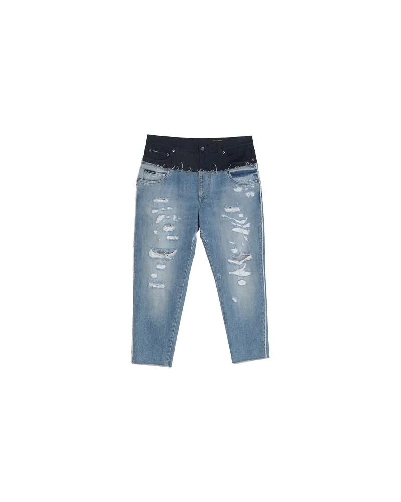 Dolce & Gabbana HOSEN & RÖCKE - Jeanshosenauf YOOX.COM Blau