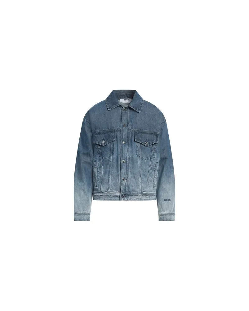 MSGM JACKEN & MÄNTEL - Jeansjacken/Mäntelauf YOOX.COM Blau